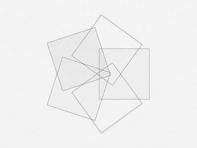 5 Squares design drawing explorations line minimal parametric