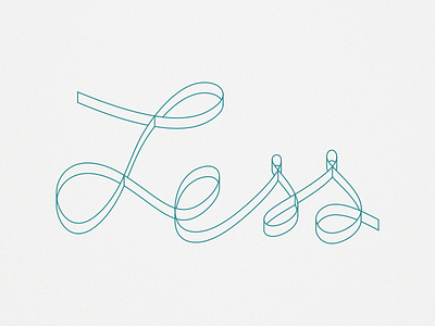 Less design geometry isometric less minimal type typography
