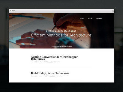 Getting Architecture Done's Writing architecture articles blog cover done getting template web writing