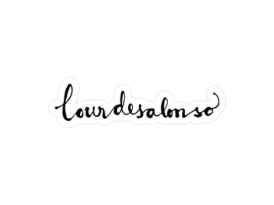 lourdesalonso art artist brand hand lettering logo sketch type