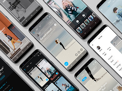 Onstreet app design galaxys8 gif gui interaction interactive mobile motion samsung ui