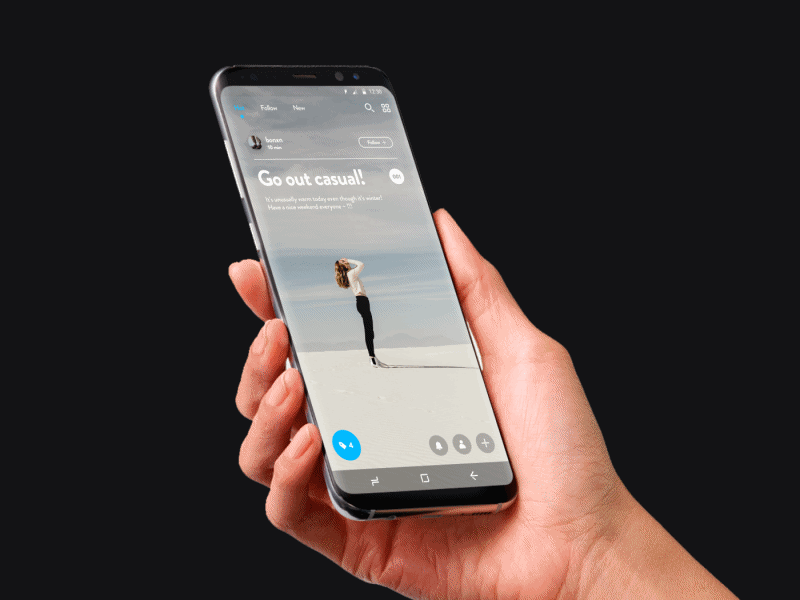 Onstreet_Autotag app design galaxys8 gif gui interaction interactive mobile motion samsung ui