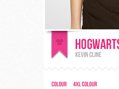 Pink Tshirt Ribbon banner icon inset interface ribbon t shirt web design