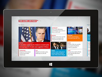 The Globe & Mail's Windows 8 News App