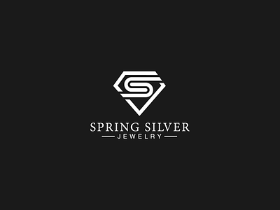 Logo design - Spring Silver Jewelry brand identity branding jewelry logo logo design logo designer logotype minimal minimalism minimalist minimalistic silver