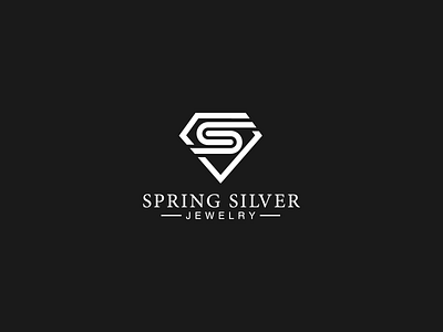 Logo design - Spring Silver Jewelry brand identity branding jewelry logo logo design logo designer logotype minimal minimalism minimalist minimalistic silver