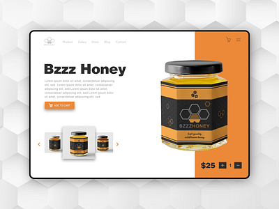 Ui/Ux - Bzzz Honey ecommerce eshop honey honeybee product design ui ui ux ui design user experience user interface ux web design web shop web store website website design