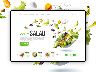 Ui/Ux - Food eStore eshop food order food product design salad ui user experience user experience design user interface user interface design ux web designer web shop website