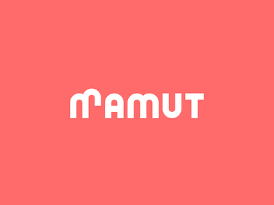 Logo design - Mamut - eStore brand designer brand identity branding dribbble graphic design graphic designer logo logo design logo designer logotype mammoth mamut minimal minimalistic
