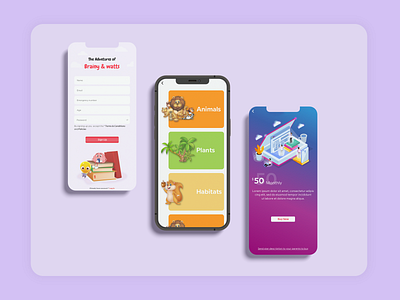 Kids Mobile App Design | Sakshi Designer