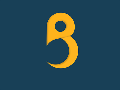 B Font 3D logo | Sakshi Designer