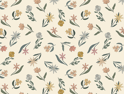 Wildflowers design flowers illustration pattern pattern art patterndesign print vector wildflowers