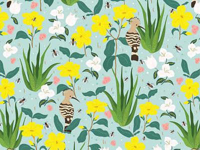 Spring design handrawing illustration nature pattern pattern art patterndesign print vector
