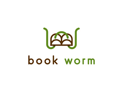 Book Worm b book design graphicdesign logo logodesign read w worm