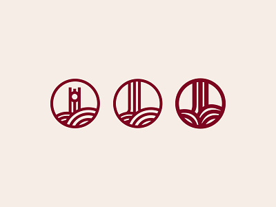Union College Logo Marks abstract bold clocktower fields lincoln logo mark nebraska thicklines wip