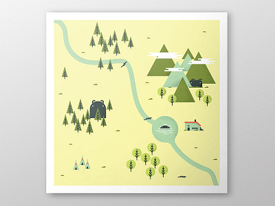 Woodland Creatures Poster