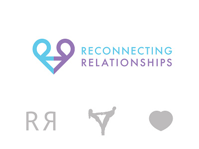 Reconnecting Relationships Therapy branding design graphic design identity logo mark r