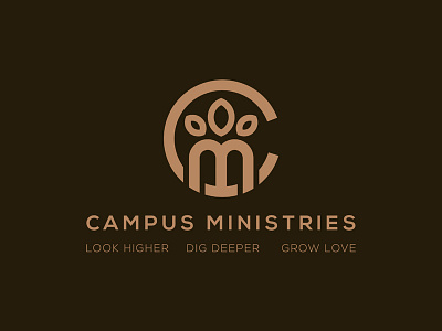 Campus Ministries c design graphicdesign logo m mark