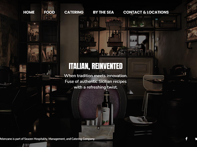 Restaurant Website UI Design design food graphic design restaurant ui web design website