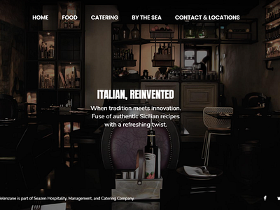 Restaurant Website UI Design