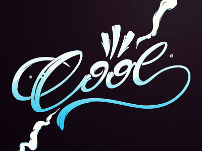 Cool cool lettering photoshop type