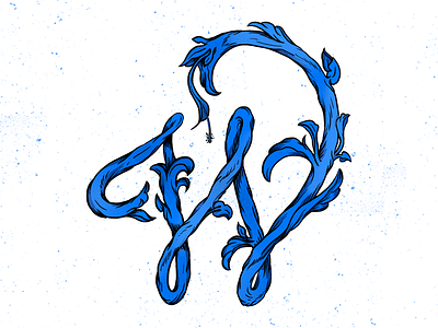 W calligraphy illustration letter lettering photoshop type typography w