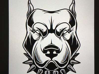 Fighting dog angry dog fighting dog logo mma pet