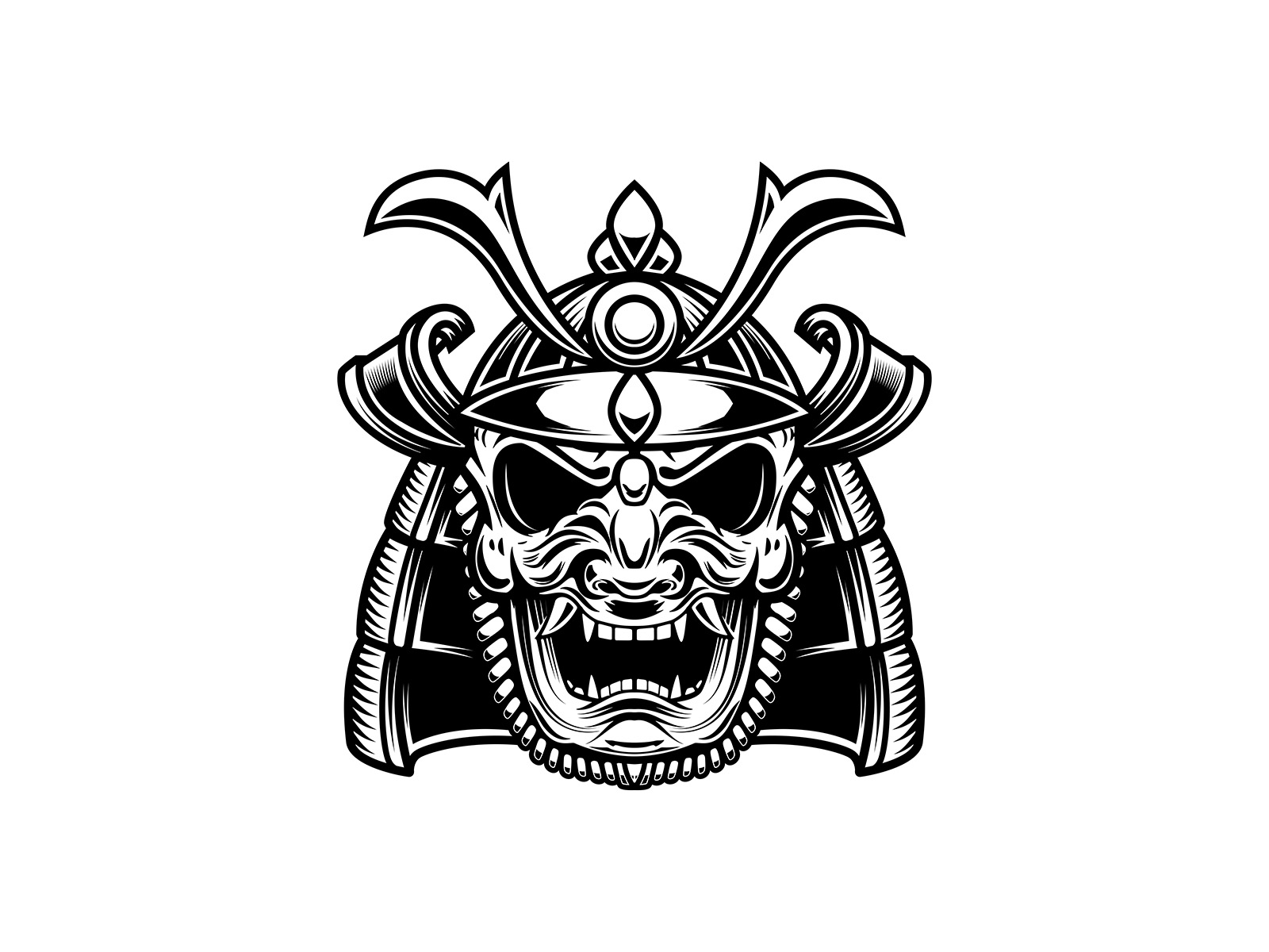 Samurai Mask Japanese Tattoo art dictionary page art print vintage antique  U71 | eBay