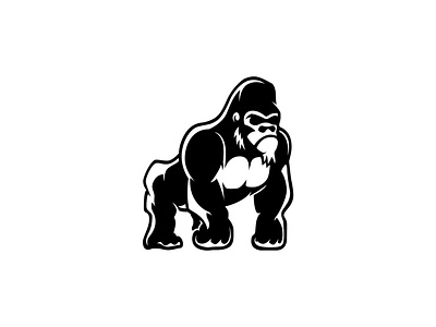 Gorilla. adobe illustrator gorilla gorilla concept gym logo logo design monkey strong monkey