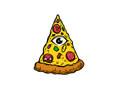 Pizza. Sketching in Procreate cartoon fast food halloween pizza pizza character pizza illustration procreae