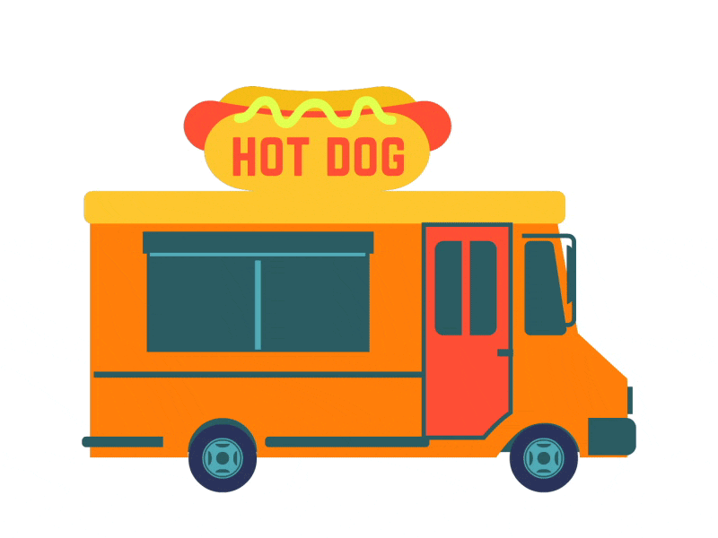 Hot Dog Food Truck Animation by Kotliar Ivan on Dribbble