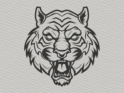 Tiger Head angry tiger design illustration speed art tiger vector wild