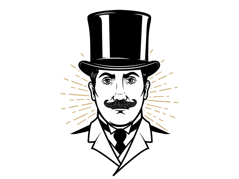 Gentleman in vintage hat by Kotliar Ivan on Dribbble