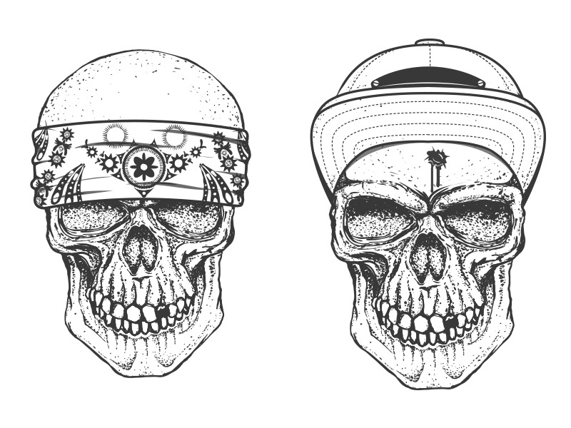 Gangsters logotype graphic design skull tattoo mafia vintage tshirts gang skull gangster