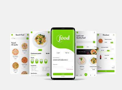 Дизайн приложения по доставке еды design graphic design ui приложения