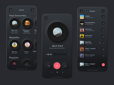 Neomorphic Animated Player by Alex Makarowa for LANARS on Dribbble