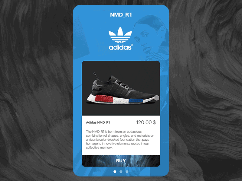 Shopping App Cards adidas animation cards mobile motion nike shopping sneakers ui ux