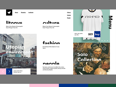 Clothing Brand Homepage