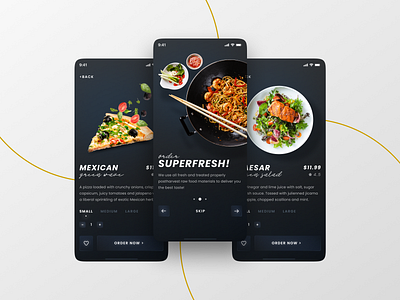 Food Ordering App UI Design Concept app clean design graphic design illustration minimal typography ui ux website