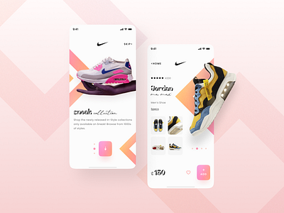 Nike App UI Design Concept app clean design graphic design typography ui ux
