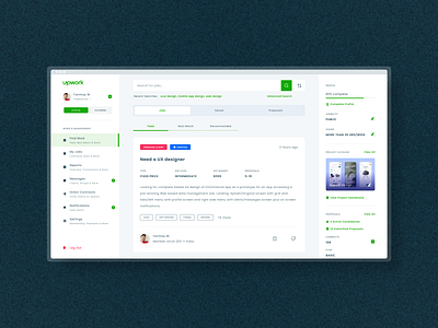 Upwork Web App Design Concept