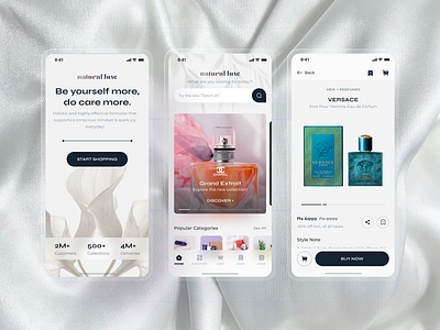 Natural Luxe - Luxury Perfume App UID Concept