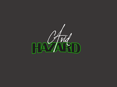Avid Hazard Logo branding design illustration letter logo