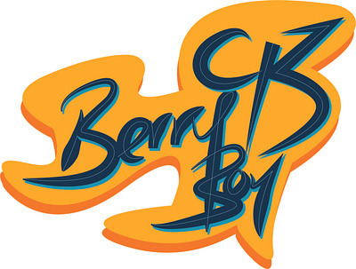 BerryBoy93 YouTube Banner berryboy93 designs dhanudissa flat logo minimal two tone typography youtube