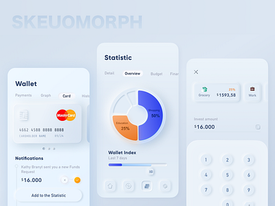 Practise of Skeuomorph design ui ux