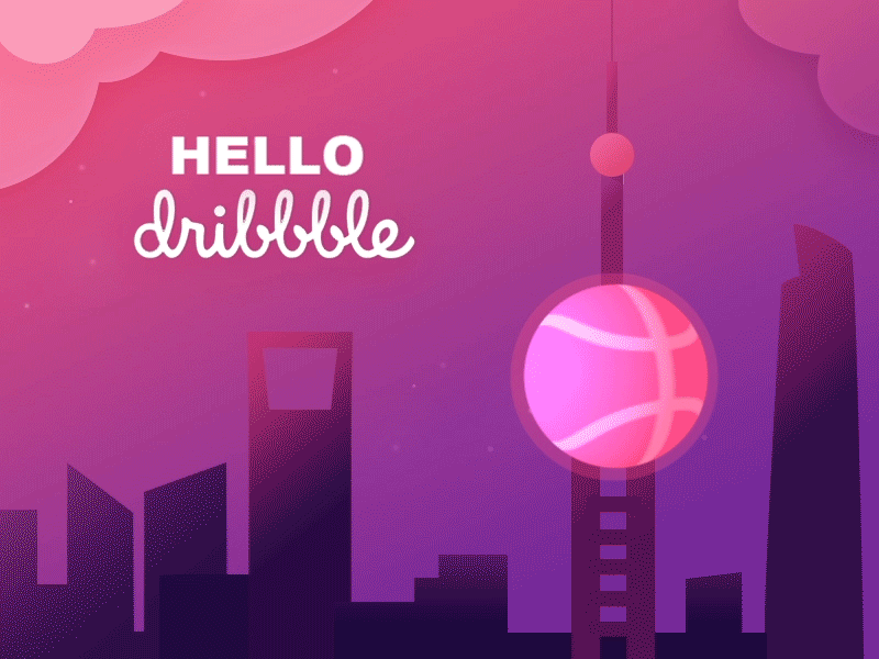 Hello World! debut dribbble shanghai