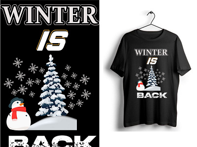 T-shirt design (winter is back)