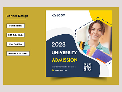 Admission Web Banner Design admission banner banner banner ad banner ads banner template banners brand design branding graphic design web banner