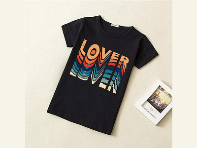 Lover Retro T-shirt design