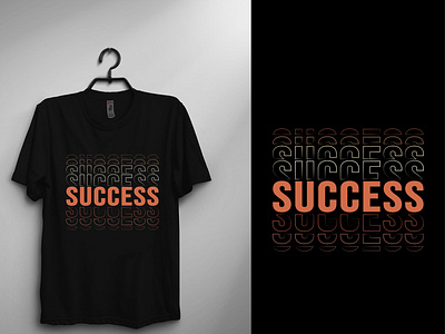 Success typography t-shirt design